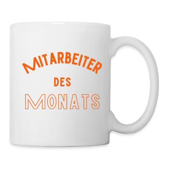 Mitarbeiter des Monats - Tasse - Weiß - Rechts