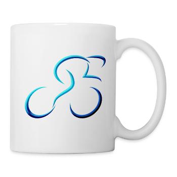 cyclist cycling bmx bike sport mountain biking hobby - Mug - white - Right