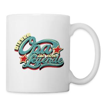 Opa eine Legende - Tasse - Weiß - Rechts