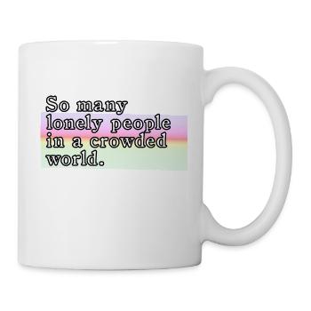 lonely people - Mug - white - Right