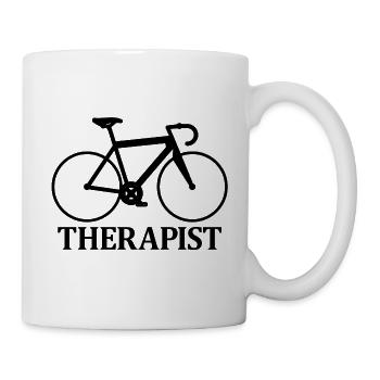 Vélo de course Triathlon vélo cadeau cycliste rétro - Mug blanc - blanc - Droite