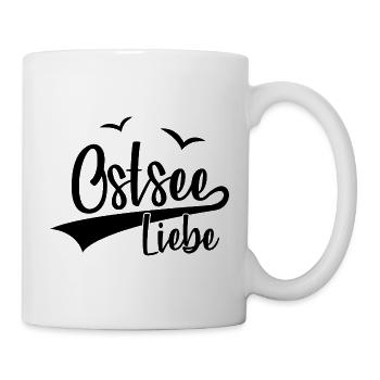 OSTSEE LIEBE URLAUB OSTSEEKÜSTE - Tasse - Weiß - Rechts