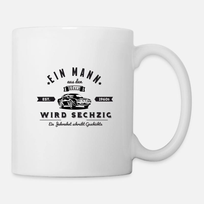 60. Geburtstag Mann 60er Jahre - Tasse - Weiß