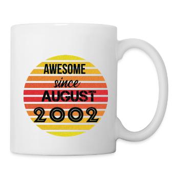 Awesome since august 2002 - Mug blanc - blanc - Droite