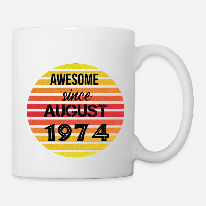 Awesome since august 1974 - Mug blanc - blanc