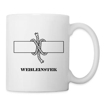 Segelknoten Seemannsknoten Webleinstek hell - Tasse - Weiß - Rechts