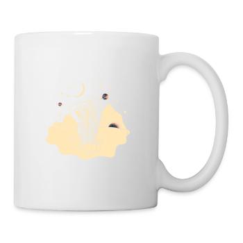 Nature, Sun, Moon, Stars, Sky, Water, Planet - Mug - white - Right