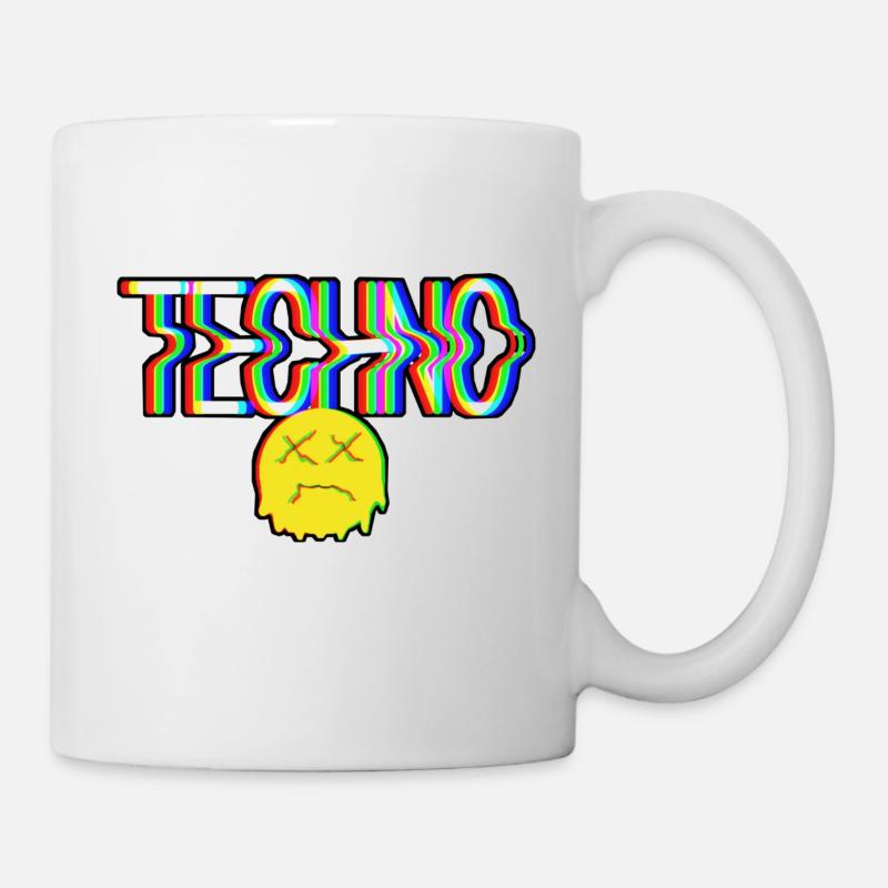 Techno - Tasse - Weiß