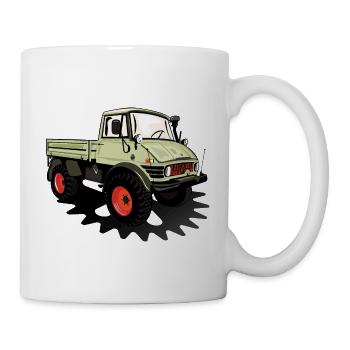Unimog - Oldtimer - Offroad - Dispositif moteur universel - Mug blanc - blanc - Droite