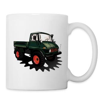 Unimog - Oldtimer - Offroad - Dispositif moteur universel - Mug blanc - blanc - Droite