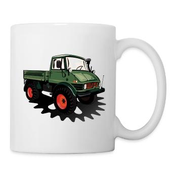Unimog - Oldtimer - Offroad - Dispositif moteur universel - Mug blanc - blanc - Droite