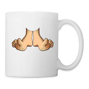 Feet cool - Mug blanc - blanc - Droite