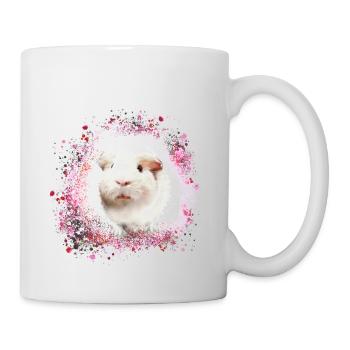 guinea pig, graffiti,painting,pink,pink - Mug - white - Right