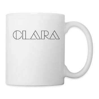 Nom Clara Modern Black - Mug blanc - blanc - Droite