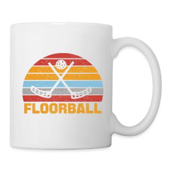 Floorball Unihockey Hockey Hobby Sport Vintage - Mug - white - Right