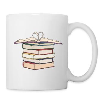 Stack drawing of | books Drawing Books - Mug - white - Right