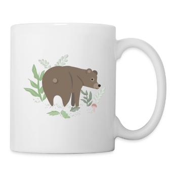 Brown bear in the forest - Mug - white - Right