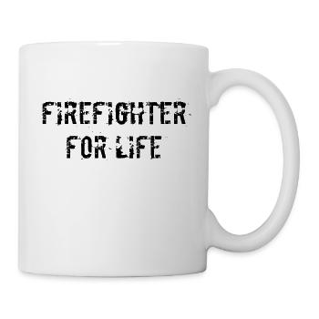 Firefighter for Life - Tasse - Weiß - Rechts