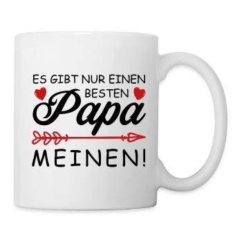 Es gibt nur einen besten Papa - Meinen! - Tasse - Weiß - Rechts