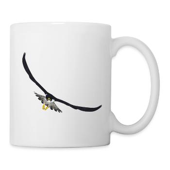 Wanderfalke Falke Peregrine Falcon - Mug - white - Right