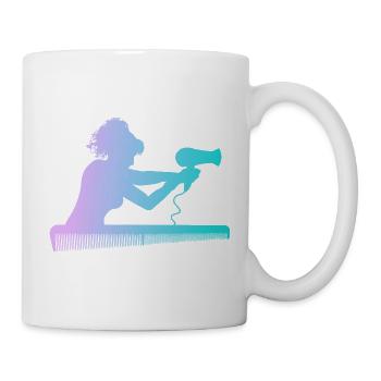 Friseurin - Tasse - Weiß - Rechts