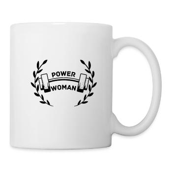 Power Woman Gym / Fitness / Workout - Mug - white - Right