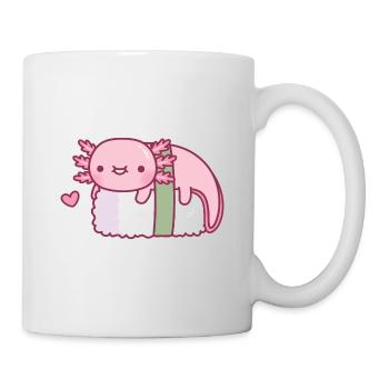 Cute Axolotl Sushi Funny - Mug - white - Right