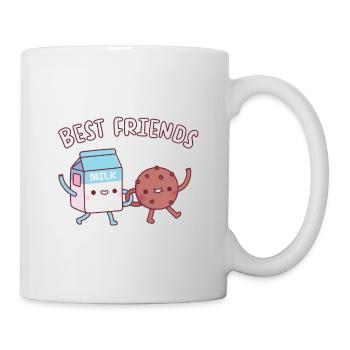 Süße Milch und Kekse Beste Freunde - Tasse - Weiß - Rechts
