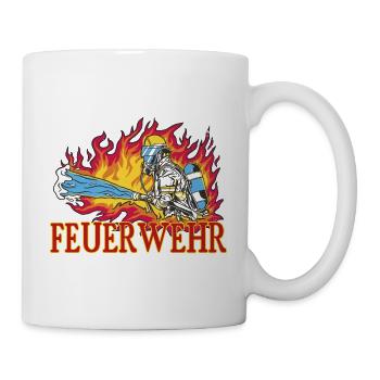 Feuerwehr - Tasse - Weiß - Rechts
