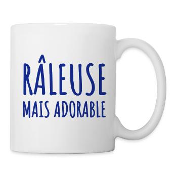 Râleuse mais adorable - Mug blanc - blanc - Droite