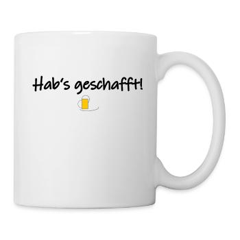 Hab's geschafft! - Tasse - Weiß - Rechts