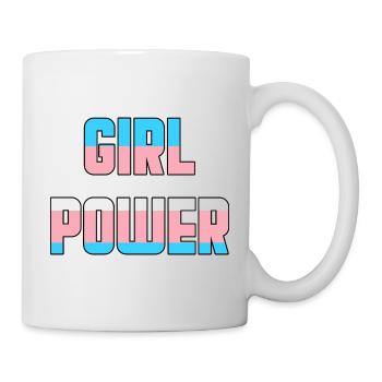 Girl Power Transgender Trans Pride LGBTQ - Mug - white - Right