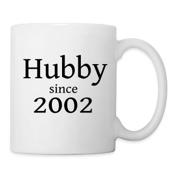 Hubby since 2002 für den Partner - Tasse - Weiß - Rechts