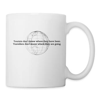 Les voyageurs ne savent pas où ils vont. - Mug blanc - blanc - Droite
