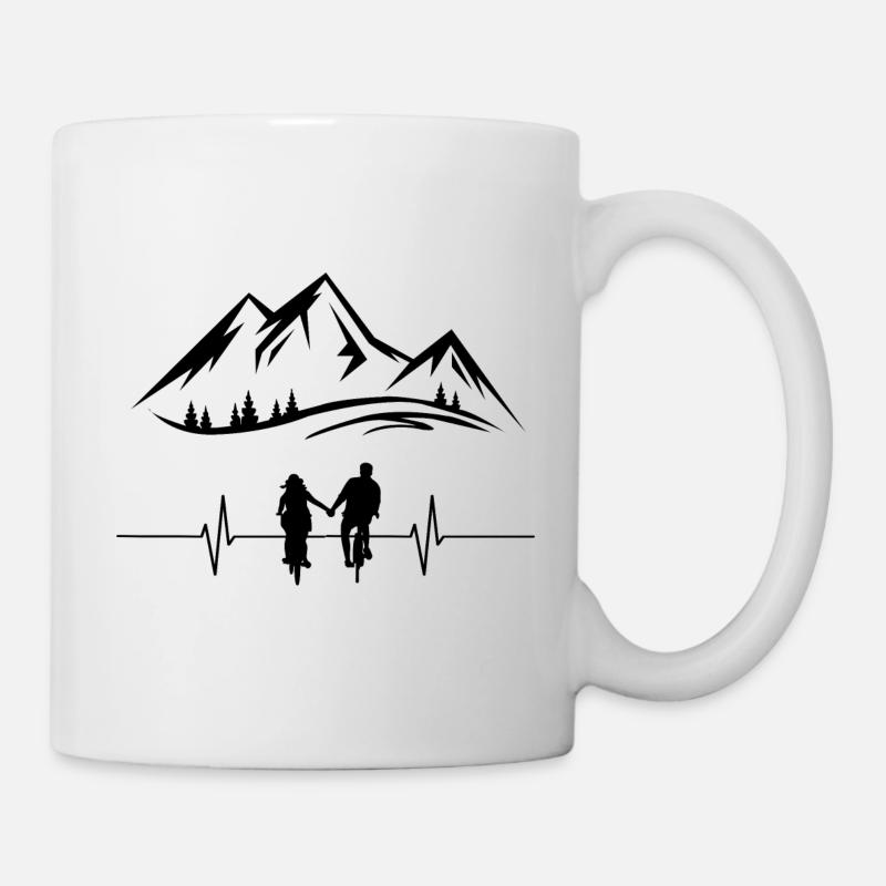 Fahrrad Paar - Tasse - Weiß