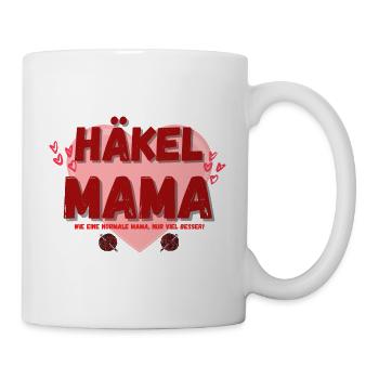 Häkelmama! Wie eine normale Mama, nur viel besser! - Tasse - Weiß - Rechts