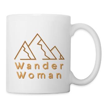 Wander Woman Bergkulisse für weibliche Wanderer - Tasse - Weiß - Rechts
