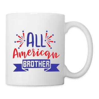 All american Brother - Tasse - Weiß - Rechts
