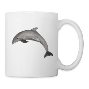 Delfin - Tasse - Weiß - Rechts