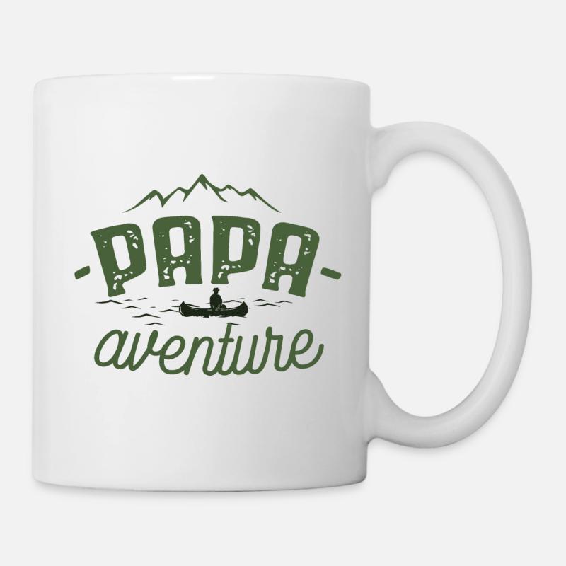 Papa aventure - Mug blanc - blanc