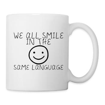 We all smile in the same language 5 - Mug - white - Right