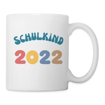 Schulkind 2022 Erste Klasse Geschenke und Shirts - Tasse - Weiß - Rechts