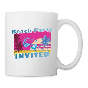 Cool party shirt summer beach vacation gift - Mug - white - Right
