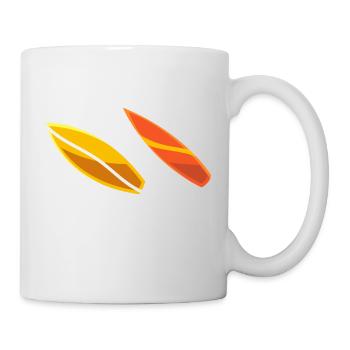 Sup pour les surfeur - Mug blanc - blanc - Droite