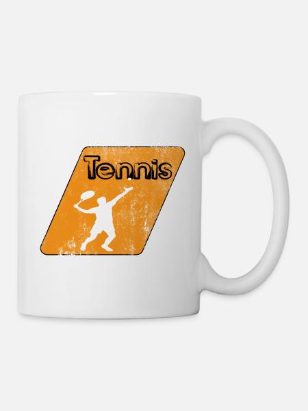 Tennis - Tasse - Weiß