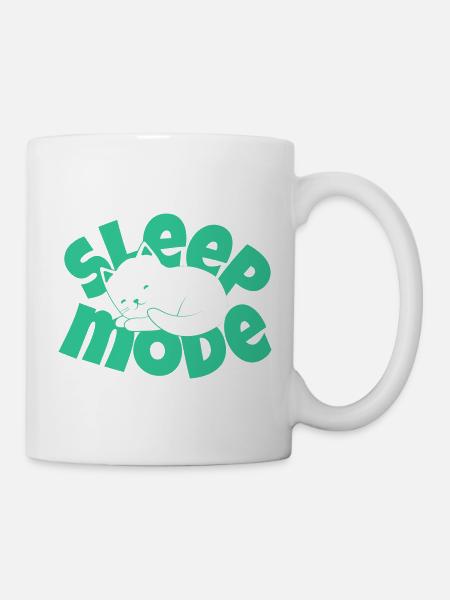 KATZENSCHLAFMODUS - Tasse - Weiß