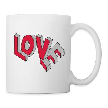 Voler LOVE - Mug blanc - blanc - Droite