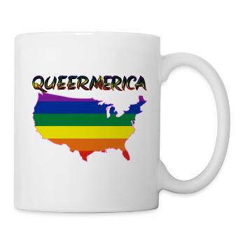 pride america queer gay lesbian love USA ÉTATS-UNIS - Mug blanc - blanc - Droite