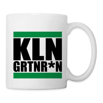 Farben änderbar | Kleingärtnern KLNGRTN*N - Tasse - Weiß - Rechts
