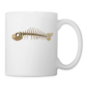 Fisch Gräten - Fish Skeleton Fish bone - Tasse - Weiß - Rechts